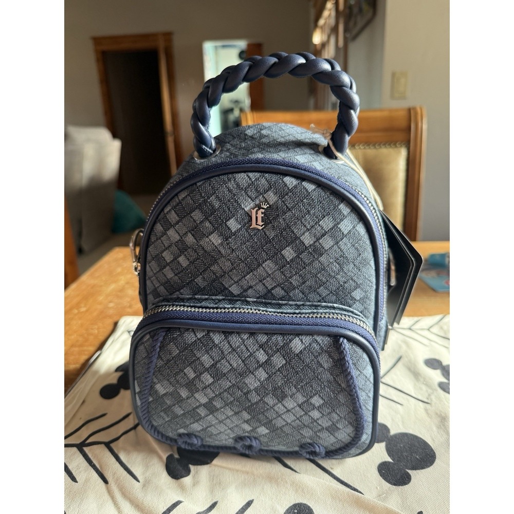 Loungefly Faux Denim Mini Backpack NWT